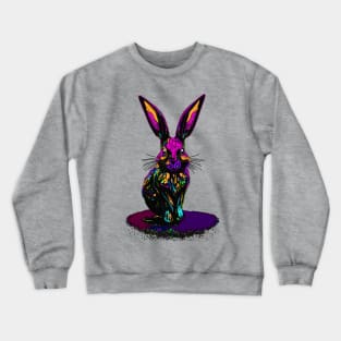 Neon Bunny Crewneck Sweatshirt